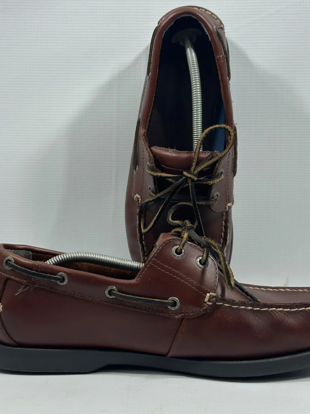Dockers Shoes Mens Size 11 Brown Leather Boat Moc Toe Casual Slip Resistant
